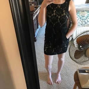 Monteau Little black dress with POCKETS!!!!